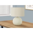 thumbnail image 1 of Monarch Specialties Lighting, 18"h, Table Lamp, Ivory / Cream Shade, Cream Ceramic, Contemporary, 1 of 6