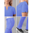 thumbnail image 4 of Adar Addition Go-Higher Scrub Set For Women - Notched V-Neck Scrub Top & Skinny Cargo Scrub Pants, 4 of 7