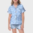 thumbnail image 2 of Ensemble de Pyjama pour Petit Garçon, Ensembles de Pyjama à Colorier DIY, Ensemble de Pyjamas pour Enfants à Boutons, Pjs, Tenues de Nuit, Pj pour Filles 4T 5T, 2 of 5
