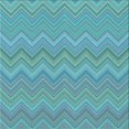 thumbnail image 1 of Ahgly Company Tapis d'Intérieur Lavable à la Machine, Carré, Transitionnel, Bleu Glacial Bleu Glace, Tapis de Zone, 6 Pieds Carré, 1 of 7