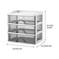 thumbnail image 2 of Meitianfacai Stackable Drawer Desktop Organizer, Transparent Plastic Drawer Storage Container, Desk Organizer, for Cosmetic Office Stationery Supplies Storage, 2 of 9