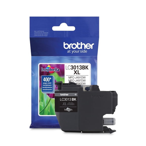 Brother Genuine LC3013BKS Black Ink Cartridge, Super High Yield
