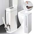 thumbnail image 1 of Salle de Bain Compacte avec Porte-Brosse de Toilette Intégré au Design Compact, Économise-Espace, Anti-Odeurs pour Poubelle, Sacs Taille A, Sacs à Feuilles, Doublures de Poubelle Transparentes Réutilisables, Petits Sacs avec Cordon de Serrage Simply Human J, 1 of 3