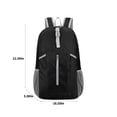 thumbnail image 3 of CxhicLuv Sac à Dos de Randonnée Pliable 12.5x18.5 Pouces Respirant, Résistant à l'Eau, Rangement Multi-Zones – Sac de Cyclisme Léger, Convient à la Randonnée, au Cyclisme, à la Course, Idéal pour les Amateurs de Sports, Noir, 3 of 8