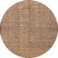 thumbnail image 1 of Ahgly Company Tapis d'Intérieur Rond Contemporain Acajou Brun Lavable en Machine, 10 Pieds Rond, 1 of 7