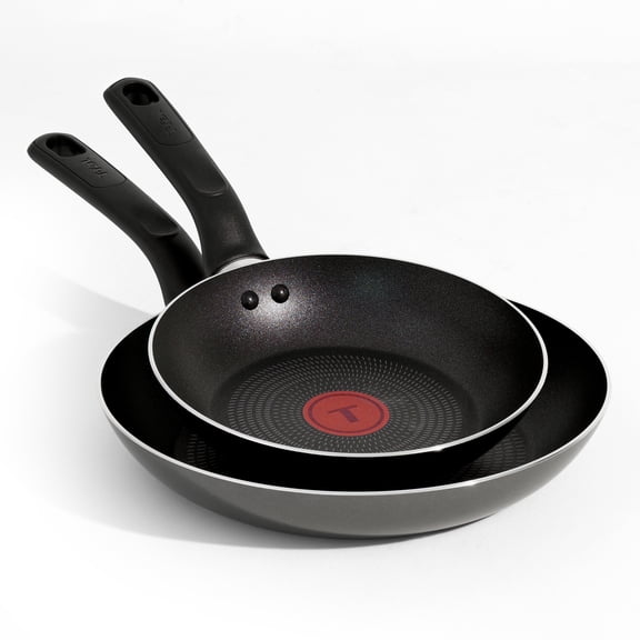 T-fal Easy Care Non-Stick 2 Piece Cookware Set, ProGlide Non-Stick, with Thermo-Spot® Technology, Oven and Dishwasher Safe, Black