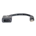 thumbnail image 3 of C2G 6in Mini DisplayPort to DisplayPort Adapter - Mini DP to DP Adapter - 4K 30Hz - Black - M/F - DisplayPort cable - Mini DisplayPort (M) to DisplayPort (F) - 6 in - black, 3 of 3