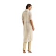 thumbnail image 2 of RALPH LAUREN Womens Beige Textured Button Closure Pouf Sleeve Shawl Collar Cardigan M, 2 of 3