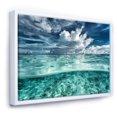 thumbnail image 1 of Designart Incroyable paysage sous-marin et nuages ART MURAL À CADRE FLOTTÉ, 1 of 4