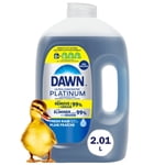 Dawn Platinum Remplir le savon de jug, le liquide de lavage, l'élimination de la graisse dure, la pluie fraîche 2.01L