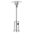 thumbnail image 1 of Patiojoy Outdoor 50000 BTU Standing Heater LP Propane Heater w/Wheels Silver, 1 of 9