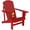 Red, variant on Outsunny Classic Adirondack Chair with Cup Holder for Backyard Black