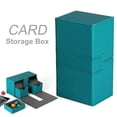 thumbnail image 2 of pitrice Trading Card Deck Box Holder Trading Card Deck Case Card Deck Case Card Storage Organizer for MTG Card Dice Green, 2 of 9