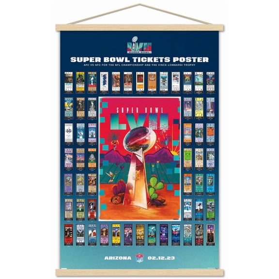 Ligue NFL - Collage de billets Super Bowl LVII