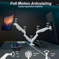thumbnail image 2 of Monitor Arm Gas Spring Monitor Stand for Screens up to lbs Adjustable Monitor Mount with CClamp & Grommet Base Ergonomic Computer Monitor Mount (Single Arm ), 2 of 7