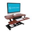 thumbnail image 1 of VersaDesk 36 Inch Power Pro Electric Standing Desk Converter, Cherry Wood, 1 of 7