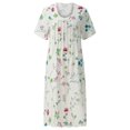 thumbnail image 4 of Ketyyh-chn99 Robes d'Été pour Femmes Grande Taille Robe Mini Robe de Fête Robe Droite Unie pour Vacances Robe à Enfiler Robe de Plage Beige,m, 4 of 5