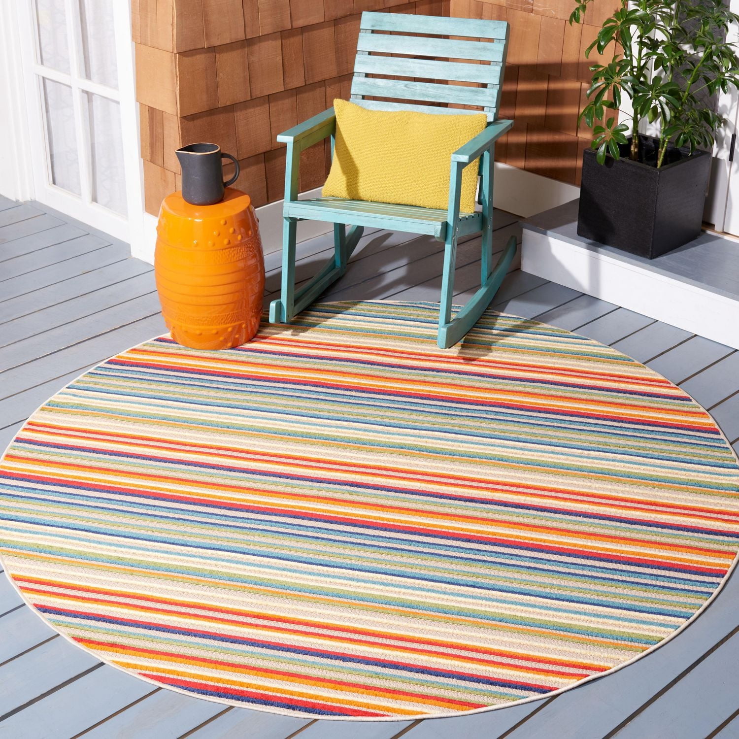 Safavieh Cabana Siomha Tapis Rayé Extérieur