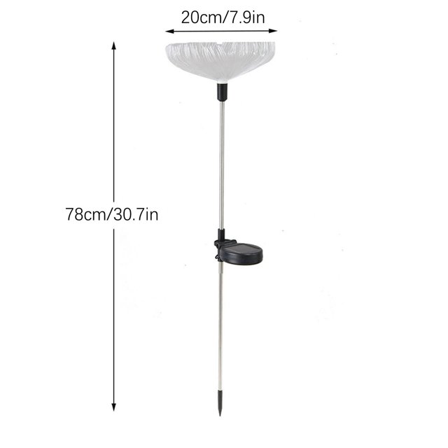 Agiferg Courtyard Decoration Led Solar Light Flower Arrangement Lamp (Shape Can Be Changed Manually