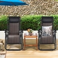 thumbnail image 1 of Costway 2PCS Patio Rattan Zero Gravity Lounge Chair Folding Recliner Headrest Brown, 1 of 10