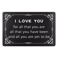 thumbnail image 1 of Engraved Metal Greeting Card Postcard Business Card Wallet Clip Card, 1 of 1