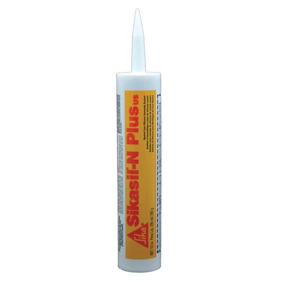 AP Caulk Sealant 017-432055 Sikasil N-Plus; Compatible With Interior And Exterior Applications; Silicone Sealant; Black; 295 Milliliter Cartridge; Single