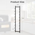 thumbnail image 3 of Gymax 9 Bottles Wall Mounted Wine Rack Metal Wine Display Holder Organizer, 3 of 10