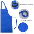 thumbnail image 3 of TOPTIE Colorful Cotton Canvas Kid's Aprons with Pocket, Artist Apron & Chef Apron (Grid, 22"L x 15"W), 3 of 6