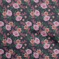 thumbnail image 1 of oneOone Tissu Popeline de Coton Rose Floral Rétro Matériel de Robe Tissu Imprimé Tissu au Mètre 42 Pouces de Large, 1 of 5