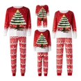 thumbnail image 2 of SUNSIOM Matching Family Christmas Pajamas, Long Sleeve Deer Snowflake Print Pullover + Pants Set, 2 of 3