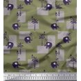 thumbnail image 1 of Soimoi Poly Georgette Fabric Bird,Coconut Tree & Elephant Kids Printed Fabric 1 Yard 52 Inch Wide, 1 of 3