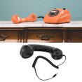 thumbnail image 4 of Retro Phone Handset, Handheld Cell Phone Receiver Radiation Proof Clear Sound With Mic For Smartphones Pink,Black,White,Red, 4 of 8