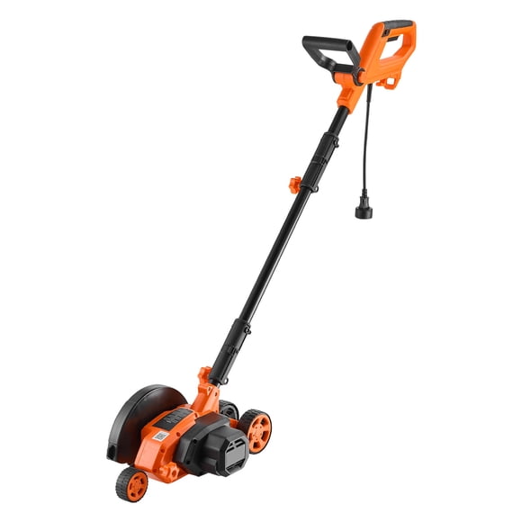 KFFKFF Lawn Edger, 8-inch Blade Length, 12 Amp Electric Edger Lawn Tool, 4000 RPM, with 3-Position Blade Depth, 65 Mn, Pivoting Handle, Dual Wheels