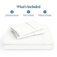 thumbnail image 2 of Bare Home Premium 1800 Collection 4-Piece Bed Sheet Set, Split Head Flex King, Cream, 2 of 10