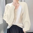 thumbnail image 2 of MeetoTime Shrug Cardigan Sweater for Women Fall Trendy Long Sleeve Cropped Open Front Knitted Sweaters, 2 of 5