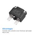 thumbnail image 4 of Unique Bargains Circuit Overload Protector 10A AC125/250V DC32V Automatic Reset Thermal Circuit Breaker 2pcs, 4 of 5