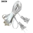 thumbnail image 1 of Power Extension Cables Thin Cable 300/500cm Electric Flat Wire for LED Lanterns, 1 of 4