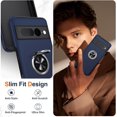 thumbnail image 2 of KOMI for Google Pixel 7 Pro Case, Slim Fit Case for Pixel 7 Pro with Ring Holder Kickstand,[Military Grade Drop Tested] Dual Layer Shockproof Protective Phone Case for Pixel 7 Pro 6.7", Blue, 2 of 5