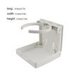 thumbnail image 4 of Maoww Folding Cup Holder Universal Stable Bottle Bracket Vehicle RV Marine Boat Drinks Rack Modified Component Organization Fittings White Spring Adjustment, 4 of 9