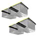 thumbnail image 3 of Koova Étagère pour Bacs Supérieurs pour Quatre Bacs / Étagère de Rangement de Garage Supérieure à Monter au Plafond avec Largeur Ajustable / Prend en Charge la Plupart des Bacs de Rangement Noirs et Jaunes / Facile à Installer / Fabriqué aux É.-U. / 4 Ensembles, 3 of 15