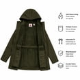 thumbnail image 2 of Reebok Women's Long Softshell Rain Jacket, Sizes XS-XXL, 2 of 5