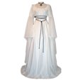 thumbnail image 3 of LOVZFMLL Costume Renaissance pour Femme Médiéval en Velours Taille Ajustée Longues Robes Manches Évasées Fluide Élégante Robe Maxi Halloween Cosplay, 3 of 4