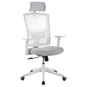 Ergonomic Desk Chair, Wheeled Mesh Office Desk Chairs, Gaming Desk Chairs Desk Chairs with Padded Headrest Adjustable for Office