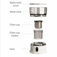 thumbnail image 4 of BINGLI 3 Cups Pressure Coffee Maker, Compact Design, Glass Carafe, Car Portable Coffee Machine for One Person Travel, RV, Truck and Home, White, 4 of 6