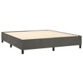 thumbnail image 2 of vidaXL Bed Frame Dark Grey 183x213cm California King Velvet, 2 of 5