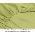 thumbnail image 3 of Oxford Collection 600 Thread Count Deep Pocket Egyptian Quality Cotton Solid Sheet Set (Twin Extra Long, Sage), 3 of 3