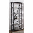 thumbnail image 2 of Bowery Hill Industrial Metal 33-Inch Bookcase in Antique Gray, 2 of 7