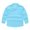 thumbnail image 4 of vdgthytj Toddler Boys Girls Button down Shirts Kids Long Sleeve Casual Solid Color Tops Fall Spring Blouse, 4 of 7