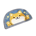 thumbnail image 1 of Yhmxh 40*60cm Semicircular Bathroom Mat Sanitary Absorbent Mat Household Door Mat Toilet Mat Quick-drying Floor Mat Washable Rug Anti-slip Rug Decorative Rug Rugs for Living Room Outdoor Rug, 1 of 2