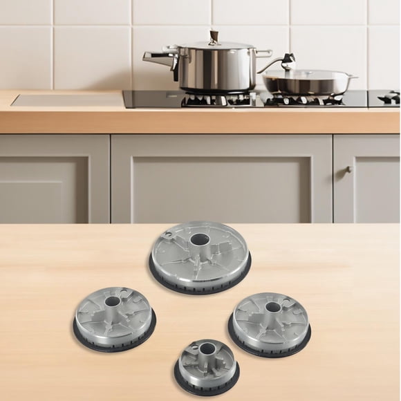 Suyin Couvercle de Brûleur de Cuisinière à Gaz Ensemble de Chapeau de Batterie de Cuisine Amélioré pour Four Brûleur de Plaque à Gaz Capuchon de Flamme Convient à la Plupart des Brûleurs de Cuisinière à Gaz Répartition de la Chaleur